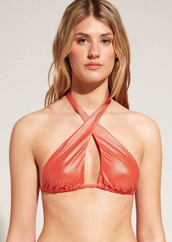 Calzedonia Bandeau Antigua Bikinitopjes Dames Koraal Oranje | BE1685BC