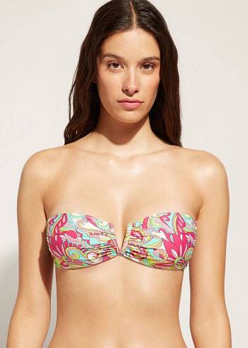 Calzedonia Bandeau Londra Bikinitopjes Dames Roze | BE1696OR