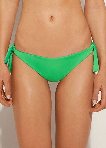 Calzedonia Bow Brazilian Indonesia Eco Bikinibroekjes Dames Groen | BE1300EX