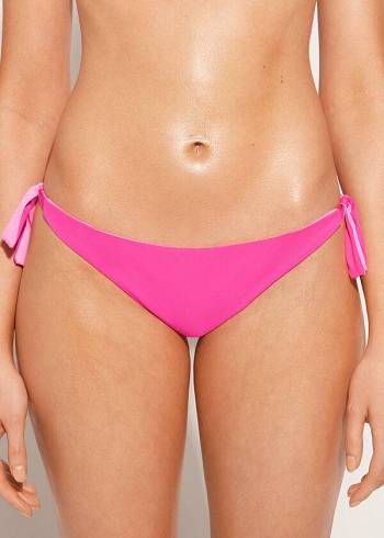 Calzedonia Bow Brazilian Indonesia Eco Bikinibroekjes Dames Roze | BE1301RW