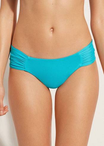 Calzedonia Brazilian Indonesia Eco Bikinibroekjes Dames Turquoise Groen | BE1314JJ