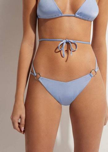 Calzedonia Brazilian String Abu Dhabi Bikinibroekjes Dames Blauw | BE1325WY
