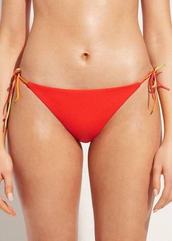 Calzedonia Brazilian String Berlino Bikinibroekjes Dames Rood | BE1327RW