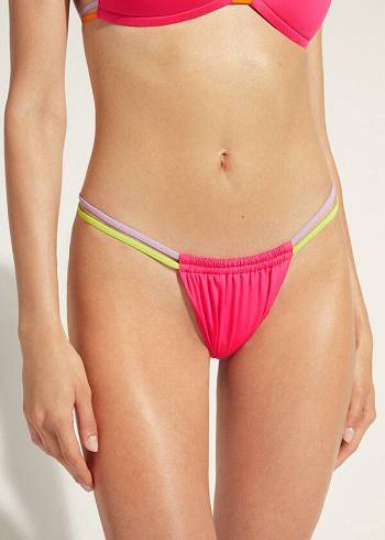 Calzedonia Brazilian String Tokyo Eco Bikinibroekjes Dames Roze | BE1344XF