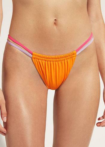 Calzedonia Brazilian String Tokyo Eco Bikinibroekjes Dames Oranje | BE1345CE