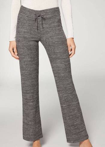 Calzedonia Cashmere Rechtdoor Leggings Dames Grijs | BE2626DN