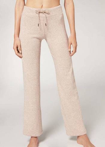 Calzedonia Cashmere Rechtdoor Leggings Dames Beige | BE2627SO