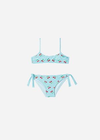 Calzedonia Cherry Two-Piece Ariel Badpakken Kinderen Blauw | BE3037QZ