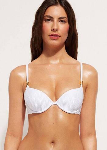 Calzedonia Gewatteerd Push-Up Casablanca Bikinitopjes Dames Wit | BE1848TV