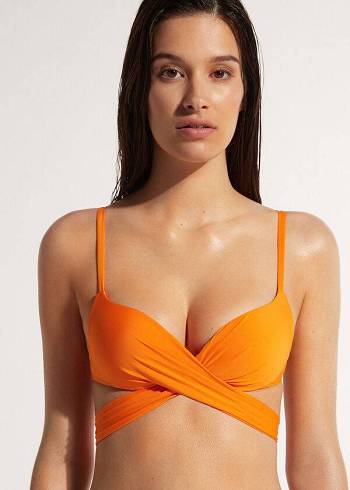 Calzedonia Gewatteerd Push Up Indonesia Eco Bikinitopjes Dames Oranje | BE1820EX