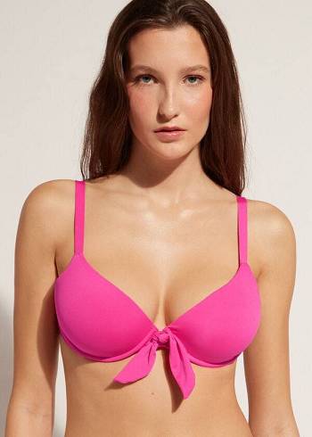 Calzedonia Gewatteerd Push-Up Indonesia Bikinitopjes Dames Roze | BE1854AP