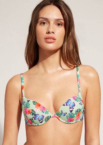 Calzedonia Gewatteerd Push-Up Malibu Bikinitopjes Dames Gekleurd | BE1862LH