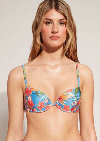 Calzedonia Gewatteerd Push-Up Maui Bikinitopjes Dames Groen | BE1865CE