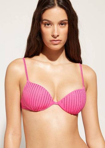 Calzedonia Gewatteerd Push Up Shanghai Bikinitopjes Dames Roze | BE1833HK