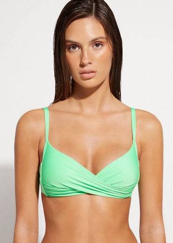 Calzedonia Gewatteerd Triangle Indonesia Eco cobey Bikinitopjes Dames Mintgroen | BE1912JJ