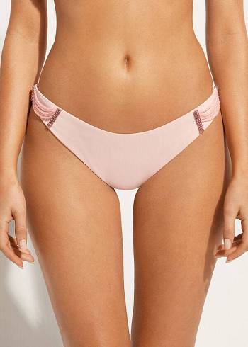 Calzedonia High-Cut Brazilian Manila Bikinibroekjes Dames Roze | BE1443HK