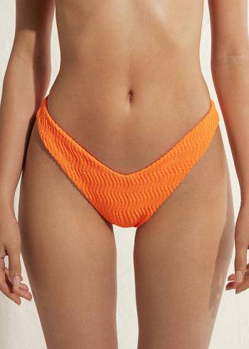 Calzedonia High-Cut Brazilian Mykonos Bikinibroekjes Dames Oranje | BE1447ZG