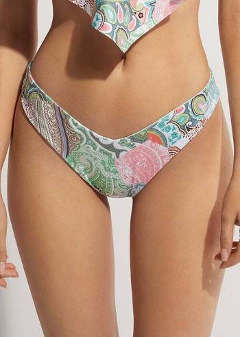 Calzedonia High-Cut Brazilian Saint Tropez Bikinibroekjes Dames Groen | BE1450VD