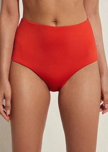 Calzedonia High Shaper Taille Indonesia Eco Bikinibroekjes Dames Rood | BE1405RW