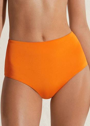 Calzedonia High Shaper Taille Indonesia Eco Bikinibroekjes Dames Oranje | BE1406TV