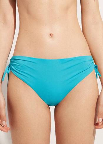 Calzedonia High-Taille Drawstring Indonesia Bikinibroekjes Dames Turquoise | BE1458TV