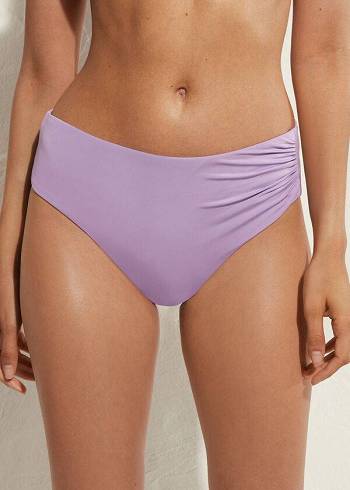 Calzedonia High Taille Indonesia Eco Bikinibroekjes Dames Paars | BE1428QZ