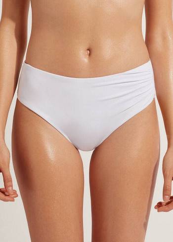 Calzedonia High Taille Indonesia Eco Bikinibroekjes Dames Wit | BE1432TV