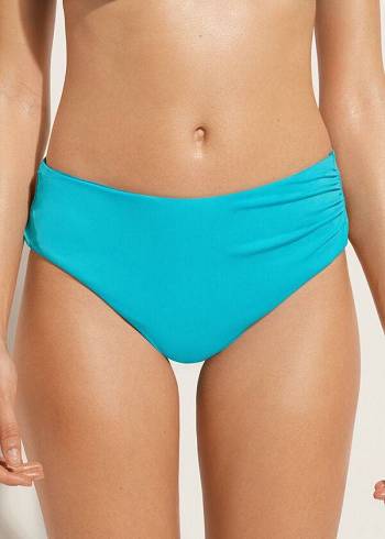 Calzedonia High Taille Indonesia Eco Bikinibroekjes Dames Turquoise Groen | BE1433YU