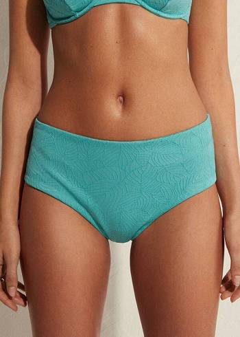 Calzedonia High Taille Marsiglia Bikinibroekjes Dames Turquoise | BE1436OR