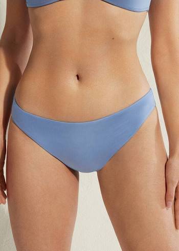 Calzedonia Indonesia Eco rise Bikinibroekjes Dames Blauw | BE1478NB