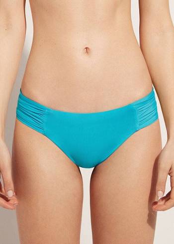 Calzedonia Indonesia Eco rosa Bikinibroekjes Dames Turquoise | BE1484TV