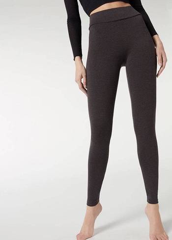 Calzedonia Katoenen Leggings Dames Grijs | BE2637WY