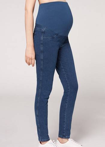 Calzedonia Maternity Jean Jeans Dames Blauw | BE2605UT