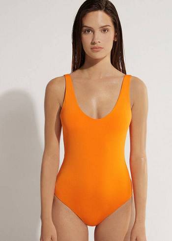 Calzedonia One Piece Indonesia Eco Badpakken Dames Oranje | BE2163IS