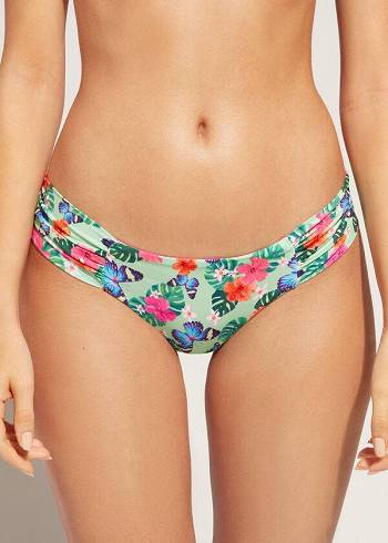 Calzedonia Ruffled Brazilian Malibu Bikinibroekjes Dames Gekleurd | BE1529BC