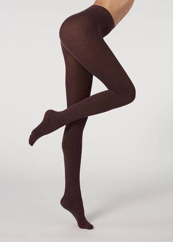 Calzedonia Soft Modal and Cashmere Blend Opaque Hardloopbroek Dames Rood | BE1063MA