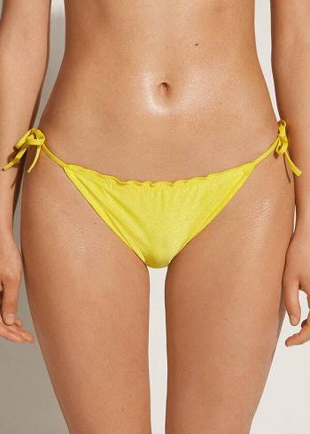 Calzedonia String Formentera Bikinibroekjes Dames Geel | BE1593PQ