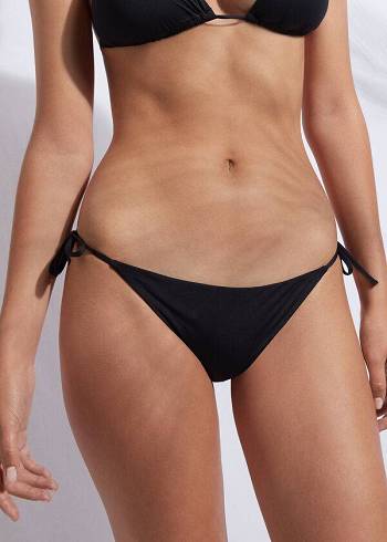 Calzedonia String Indonesia Bikinibroekjes Dames Zwart | BE1597FM