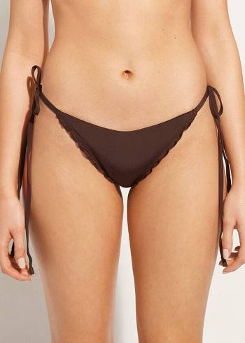 Calzedonia String String Islamorada Bikinibroekjes Dames Koffie Bruin | BE1618OR