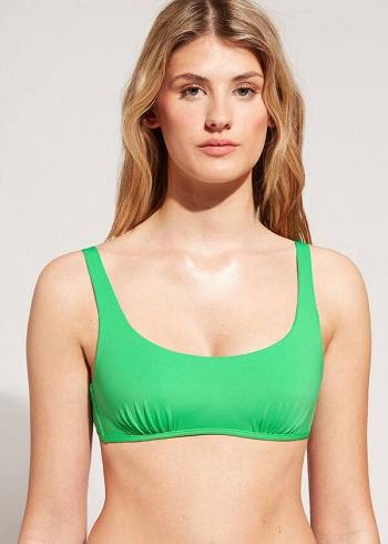 Calzedonia Tank Stijl Indonesia Eco rosa Bikinitopjes Dames Groen | BE1995CE