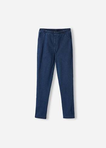 Calzedonia Thermal Denim Leggings Kinderen Blauw | BE3147UT