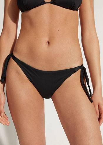 Calzedonia Tied Indonesia Bikinibroekjes Dames Zwart | BE1645PQ