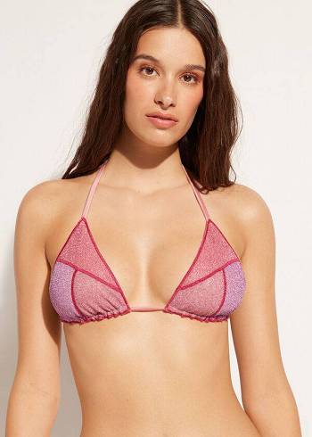 Calzedonia Triangle String Lisbona Bikinitopjes Dames Roze | BE2050NB