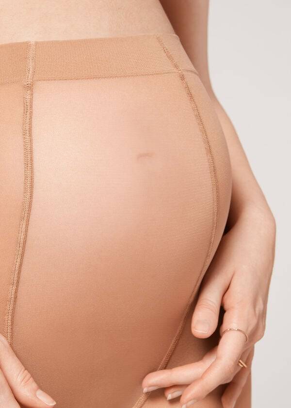 Calzedonia 30 Maternity Denier Sheer Hardloopbroek Dames Bruin | BE1001HK