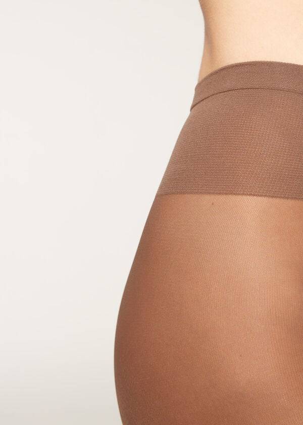 Calzedonia 40 Denier Sheer Hardloopbroek Dames Bruin Grijs | BE1207FM