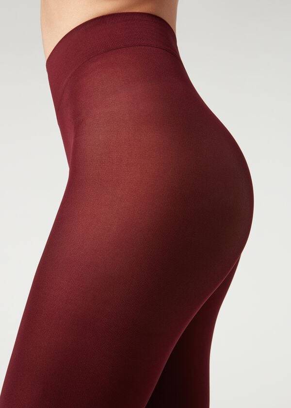 Calzedonia 50 Denier Total Comfort Soft Touch Opaque Hardloopbroek Dames Bordeaux | BE1026GL