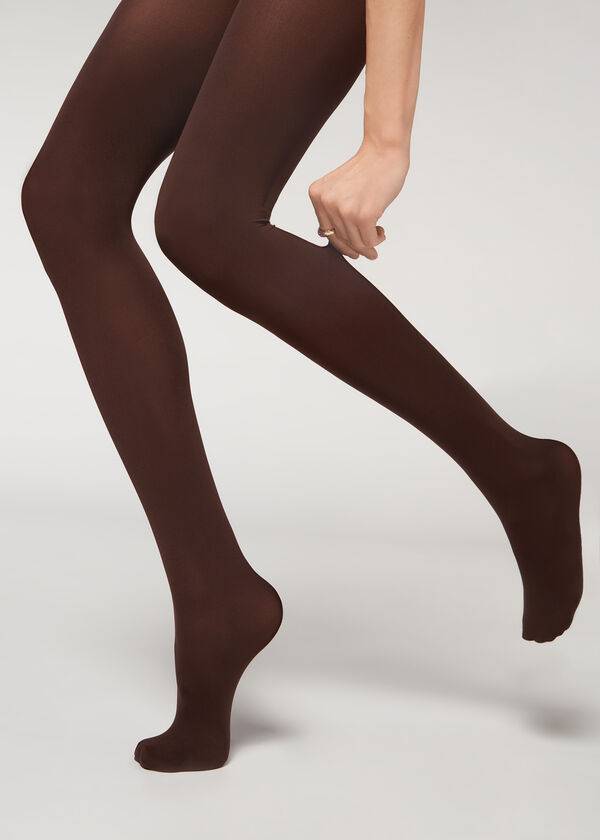 Calzedonia 50 Denier Totally Invisible Opaque Hardloopbroek Dames Koffie | BE1041RW