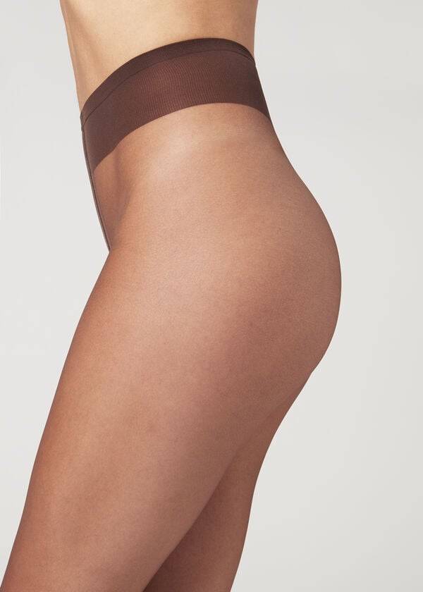 Calzedonia 8 Denier Ultra Sheer Hardloopbroek Dames Koffie | BE1218NB