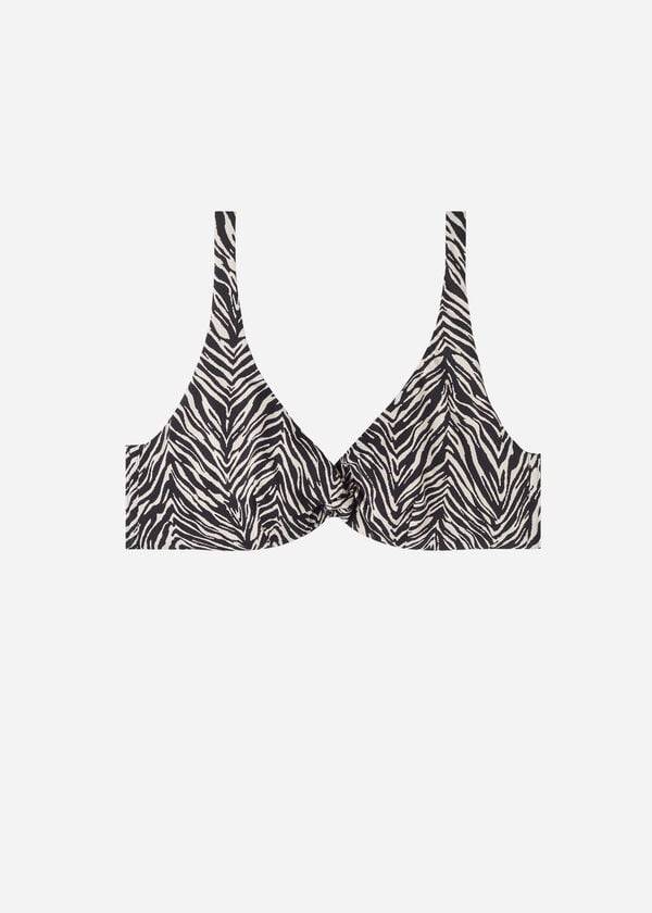 Calzedonia Balconette Zebra Nairobi Bikinitopjes Dames Zwart | BE1683CE