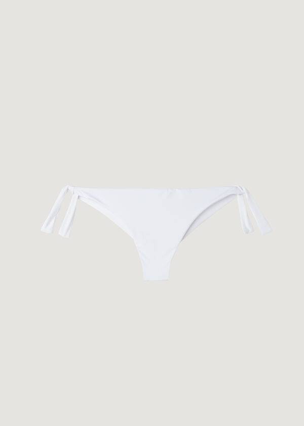 Calzedonia Bow Brazilian Indonesia Eco Bikinibroekjes Dames Wit | BE1299WY